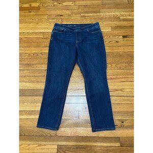 Levi's Womens Pull On Skinny Jeans Size 16 Dark Wash Blue Elastic Waist Denim